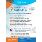 NANO M.ON JUNIOR (10 ks) - Prémiová „CE” nanovlákenná zdravotnická maska - dětská nanorouška - ZELENÁ gumička (nanomon)