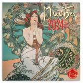 Kalendář 2024 - Alfons Mucha 30x30 cm / poznámkový
