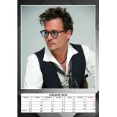 Kalendář 2025 Johnny Depp A3