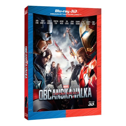 Captain America: Občanská válka 3D+2D (2 disky) - Blu-ray