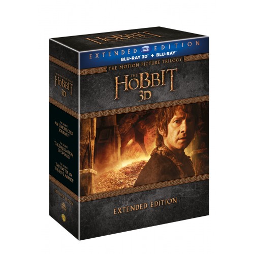 Hobit - Kompletní kolekce 1.-3., prodloužené verze 2D+3D verze (15BD) - Blu-ray