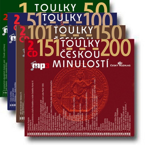 Toulky českou minulostí - Komplet dílů 1-200 (8x CD) - MP3-CD