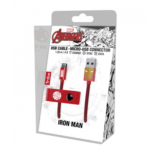 Elektro Micro USB kabel - Iron Man (120 cm)