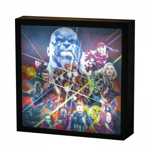 Světelný obraz - Avengers Infinity War (25 x 25 cm)