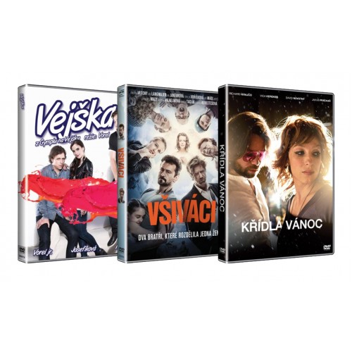 3DVD České filmy: Vejška + Všiváci + Křídla Vánoc (3DVD) - DVD