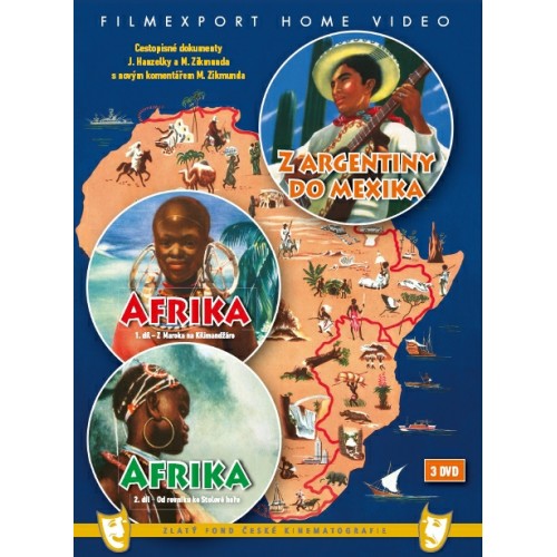 Afrika 1. + 2. díl + Z Argentiny do Mexika - (3 DVD) - DVD Afrika 1. + 2. díl + Z Argentiny do Mexika - (3 DVD) - DVD