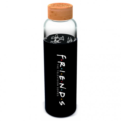 Láhev Přátelé s návlekem 585 ml, sklo Láhev Přátelé s návlekem 585 ml, sklo