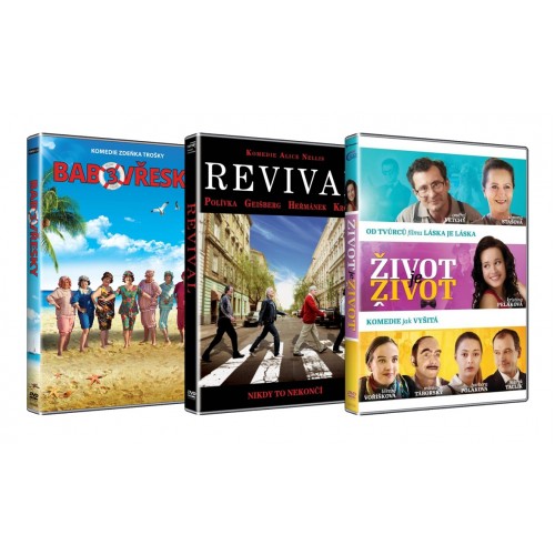 3x DVD Česká komedie: Revival Život je život Babovřesky 3 (3DVD) - DVD