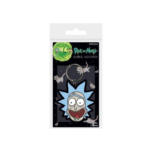 Klíčenka Rick and Morty - Rick Crazy / gumová