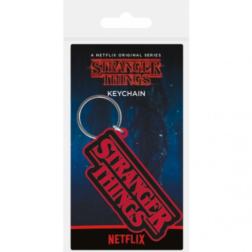 Klíčenka Stranger Things - logo / gumové