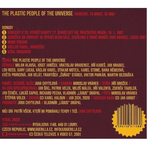 Plastic People Of The Universe - dokument Jany Chytilové - DVD Plastic People Of The Universe - dokument Jany Chytilové - DVD