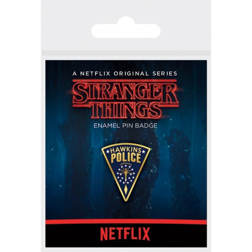 Odznak Stranger Things - Hawkins Police / Smalt