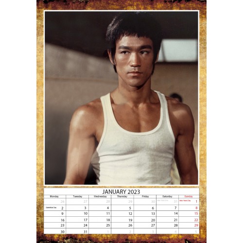 Kalendář 2023 - Bruce Lee / A3 Kalendář 2023 - Bruce Lee / A3