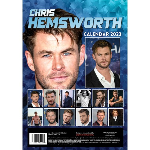 Kalendář 2023 - Chris Hemsworth / A3 Kalendář 2023 - Chris Hemsworth / A3
