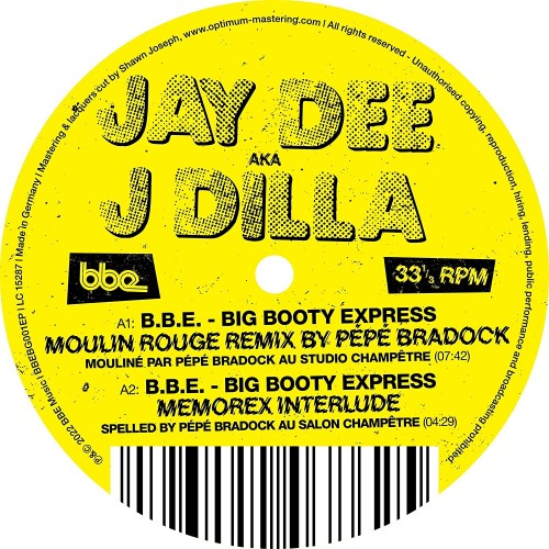 J Dilla - B.B.E. - Big Booty Express - LP