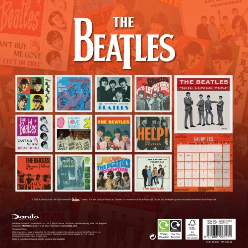 Kalendář 2023 - Beatles 30 x 30cm Kalendář 2023 - Beatles 30 x 30cm