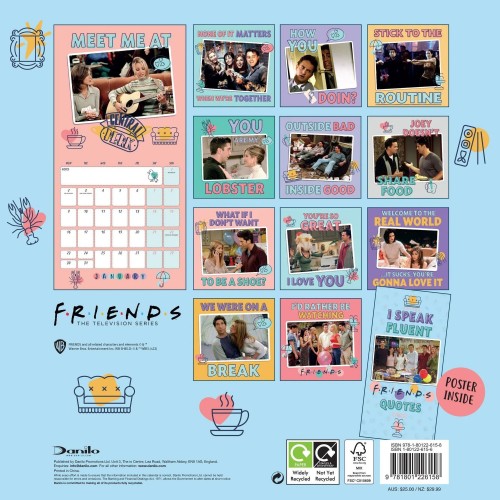 Kalendář 2023 - Friends 30 x 30 cm Kalendář 2023 - Friends 30 x 30 cm