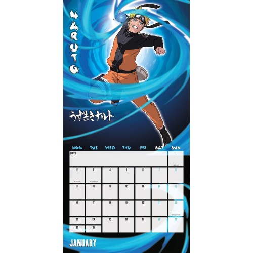 Kalendář 2023 - Naruto Shippuden 30x30cm Kalendář 2023 - Naruto Shippuden 30x30cm
