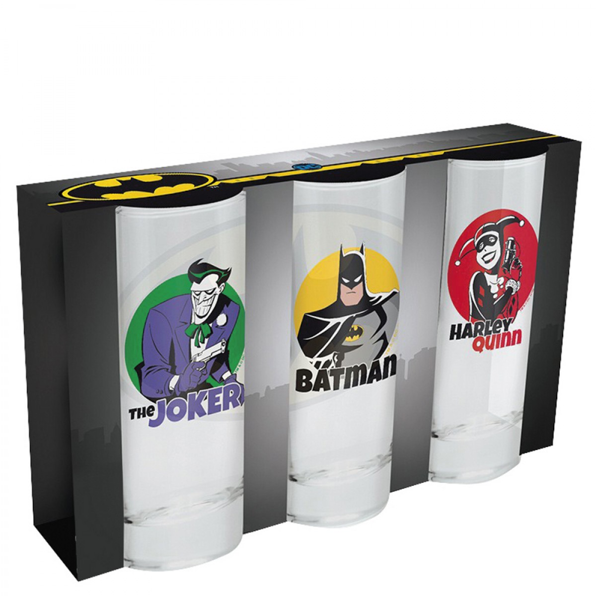 Sklenice DC Comics (0, 3 l), set 3 ks