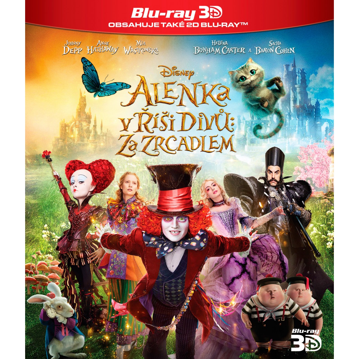 Alenka v říši divů: Za zrcadlem 3D+2D (2 disky)