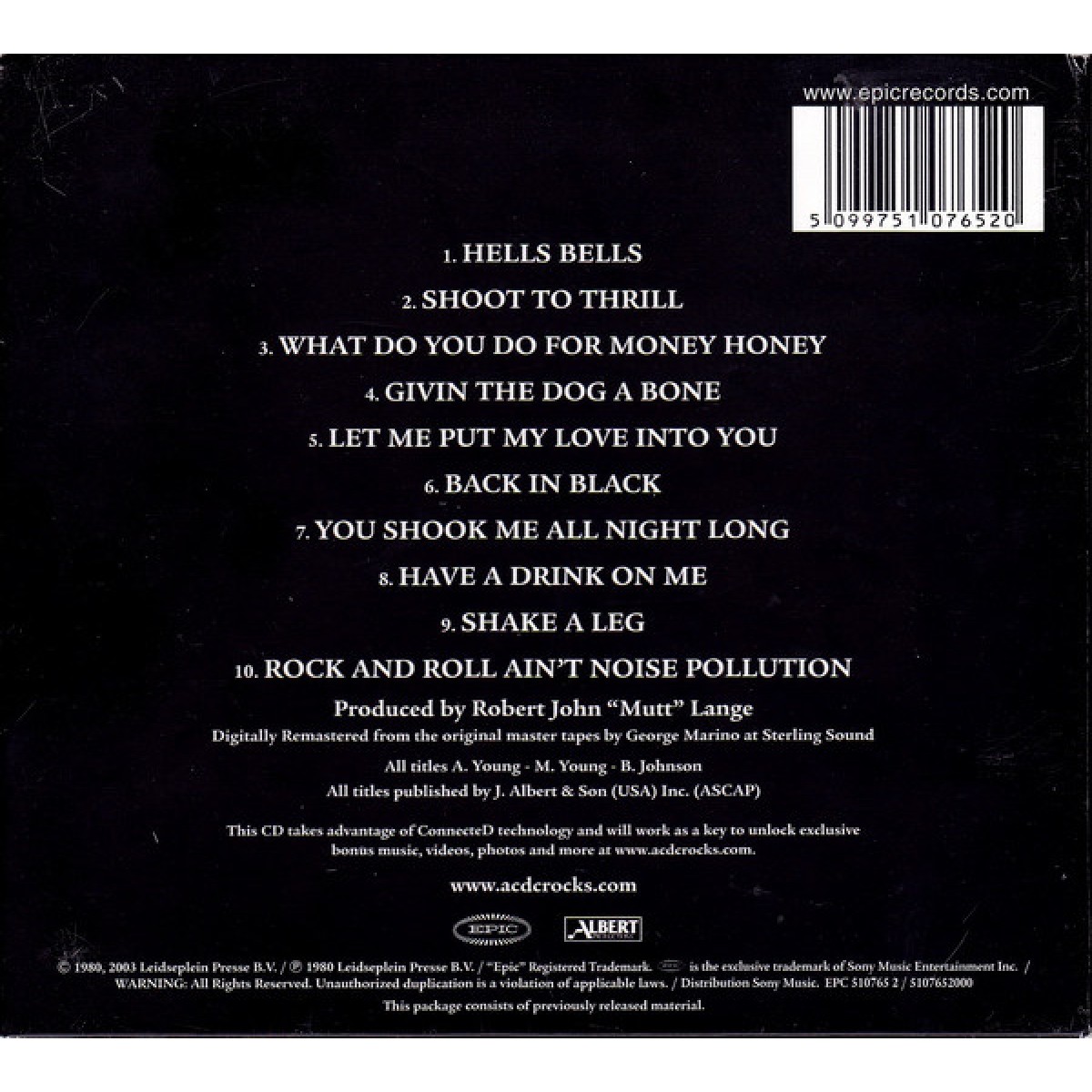 BACK IN BLACK / DIGIPACK