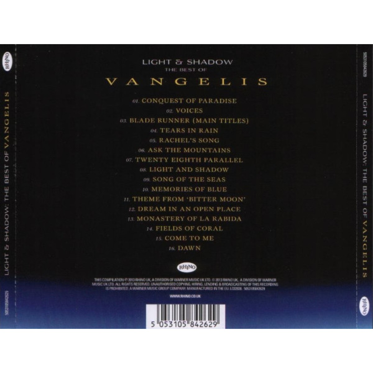Light & Shadow - The Best Of Vangelis