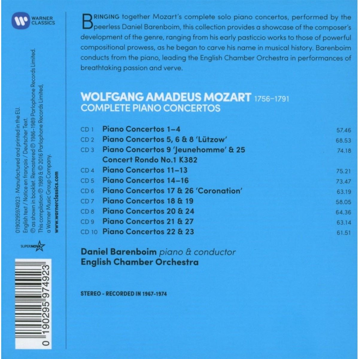 Mozart: Complete Piano Concertos Mozart: Complete Piano Concertos