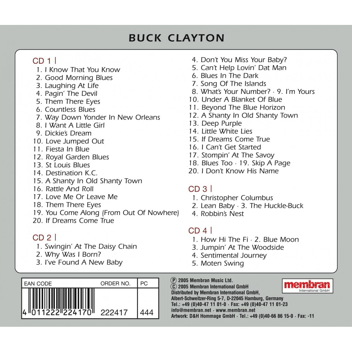 Clayton - Feat. Young, Basie... (4x CD) Clayton - Feat. Young, Basie... (4x CD)