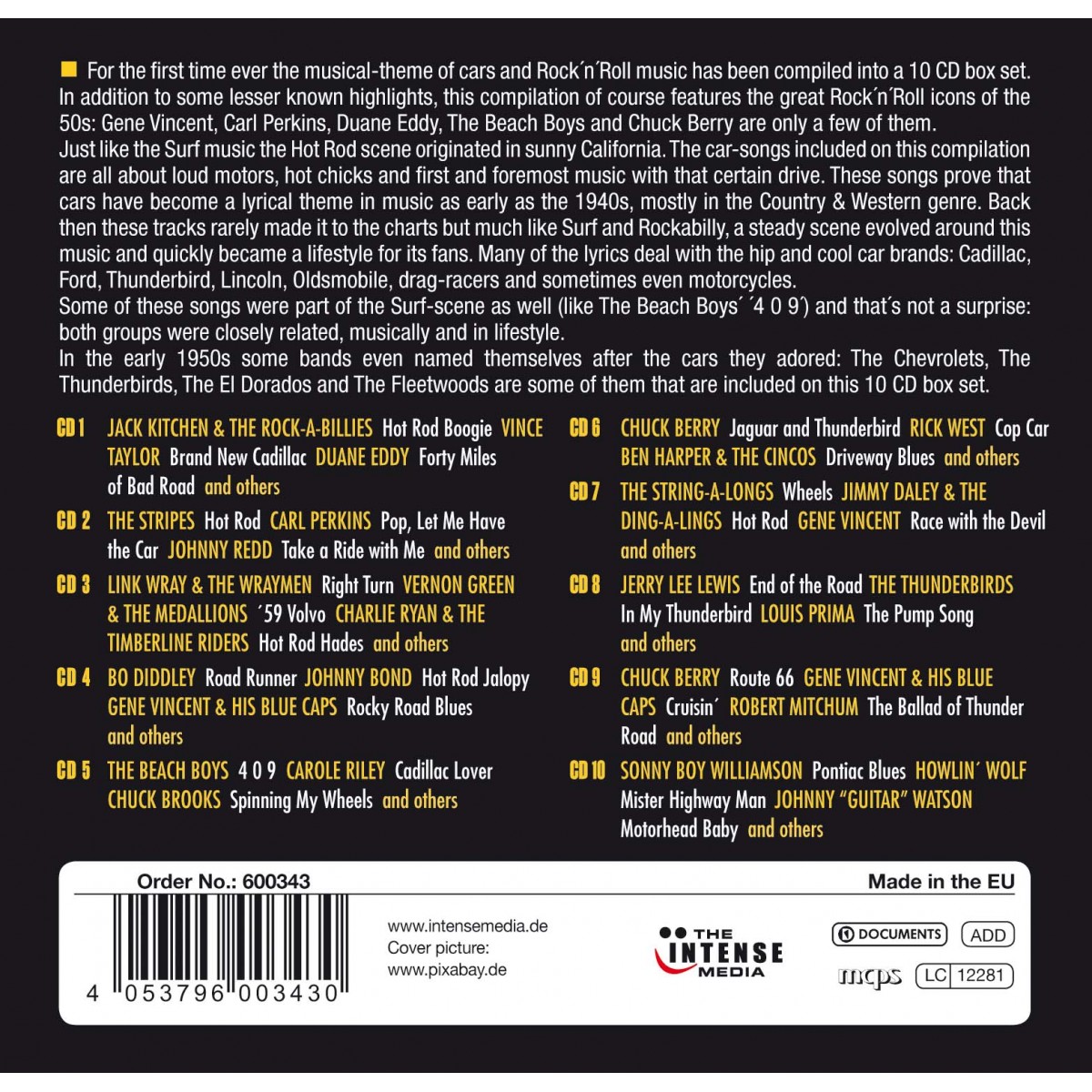 Hot Rod Rock 'n' Roll (10x CD)
