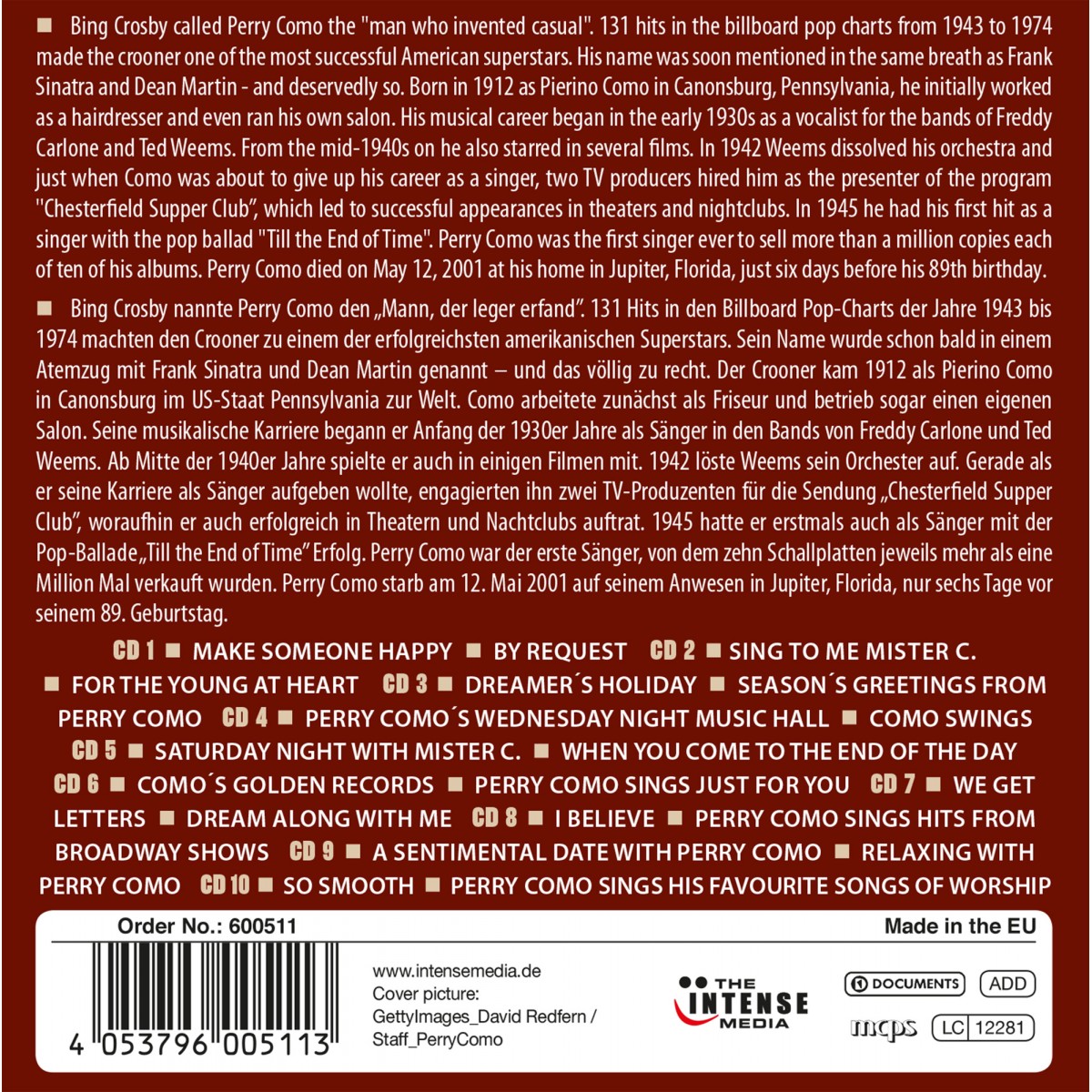 Milestones of a Pop Legend (10x CD)