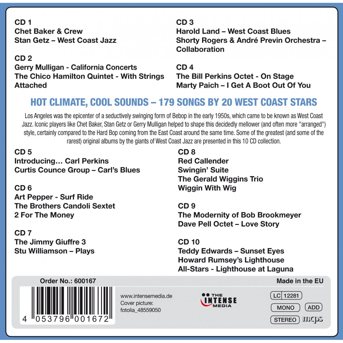 West Coast Jazz - Original Albums (10xCD) West Coast Jazz - Original Albums (10xCD)