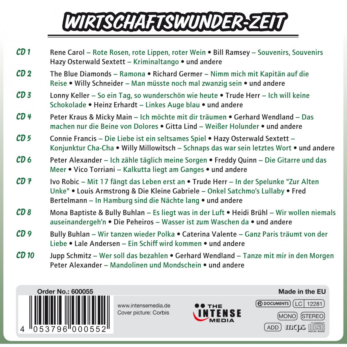 Wirtschaftswunderhits (10x CD)