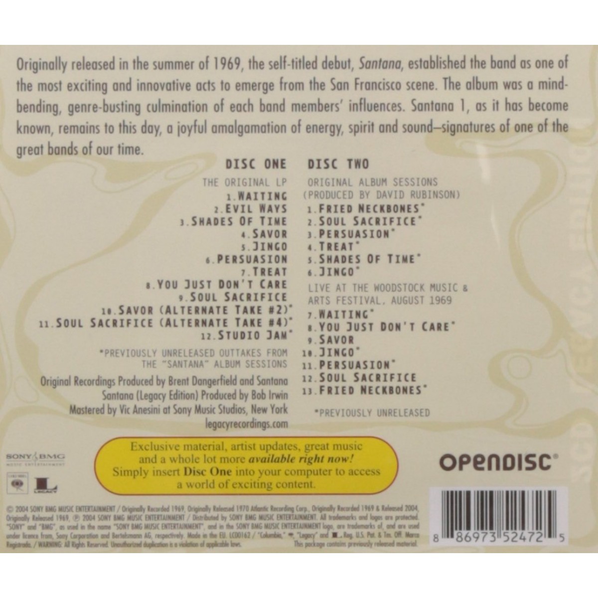 Santana (2x CD) Santana (2x CD)