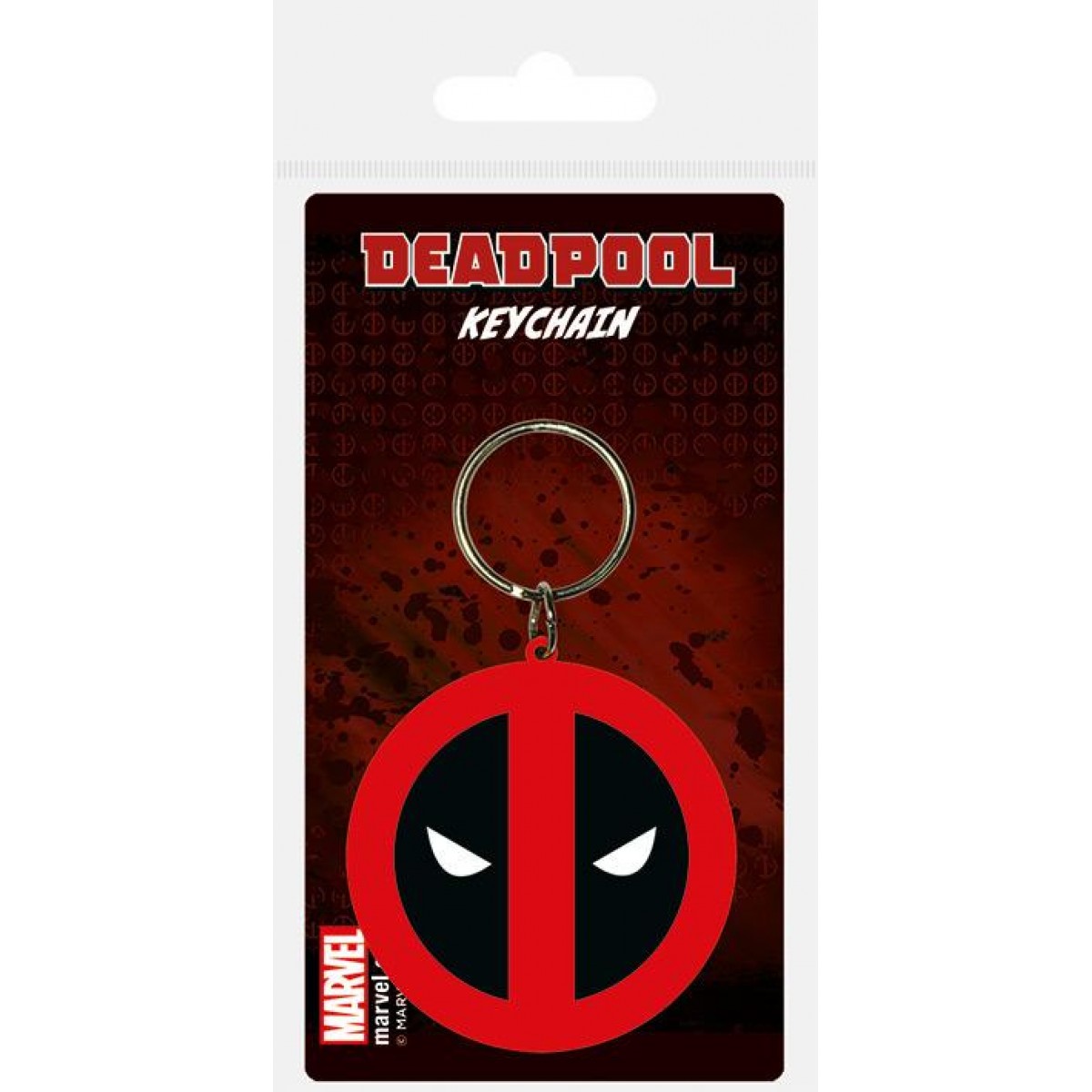 Klíčenka Deadpool - logo / gumová