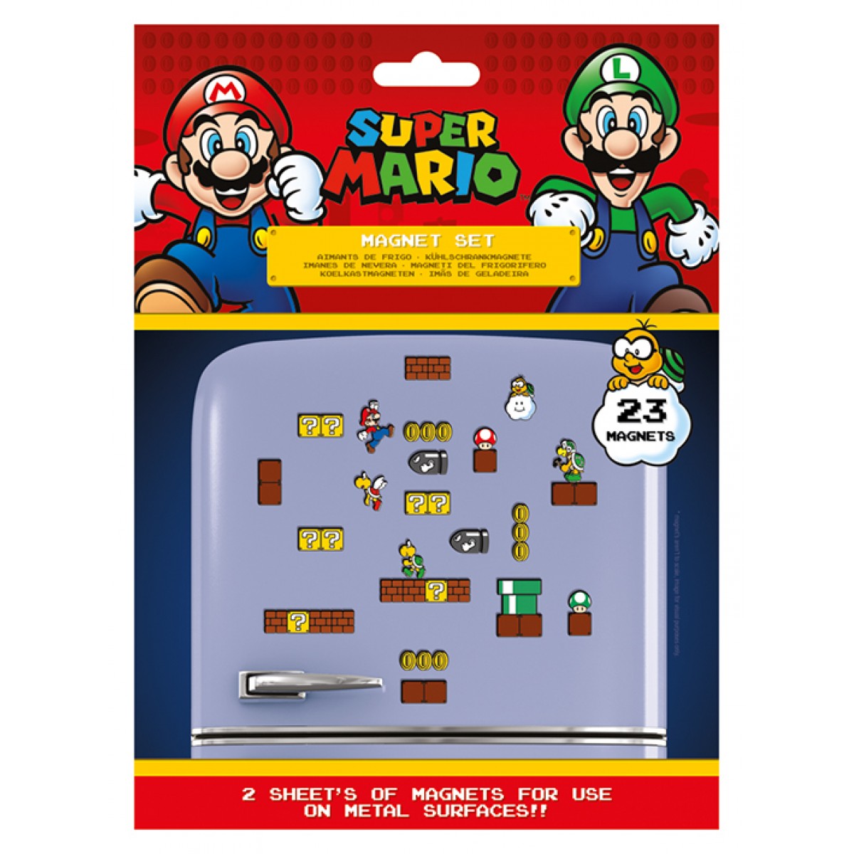 Magnet Super Mario, 23 ks / Set