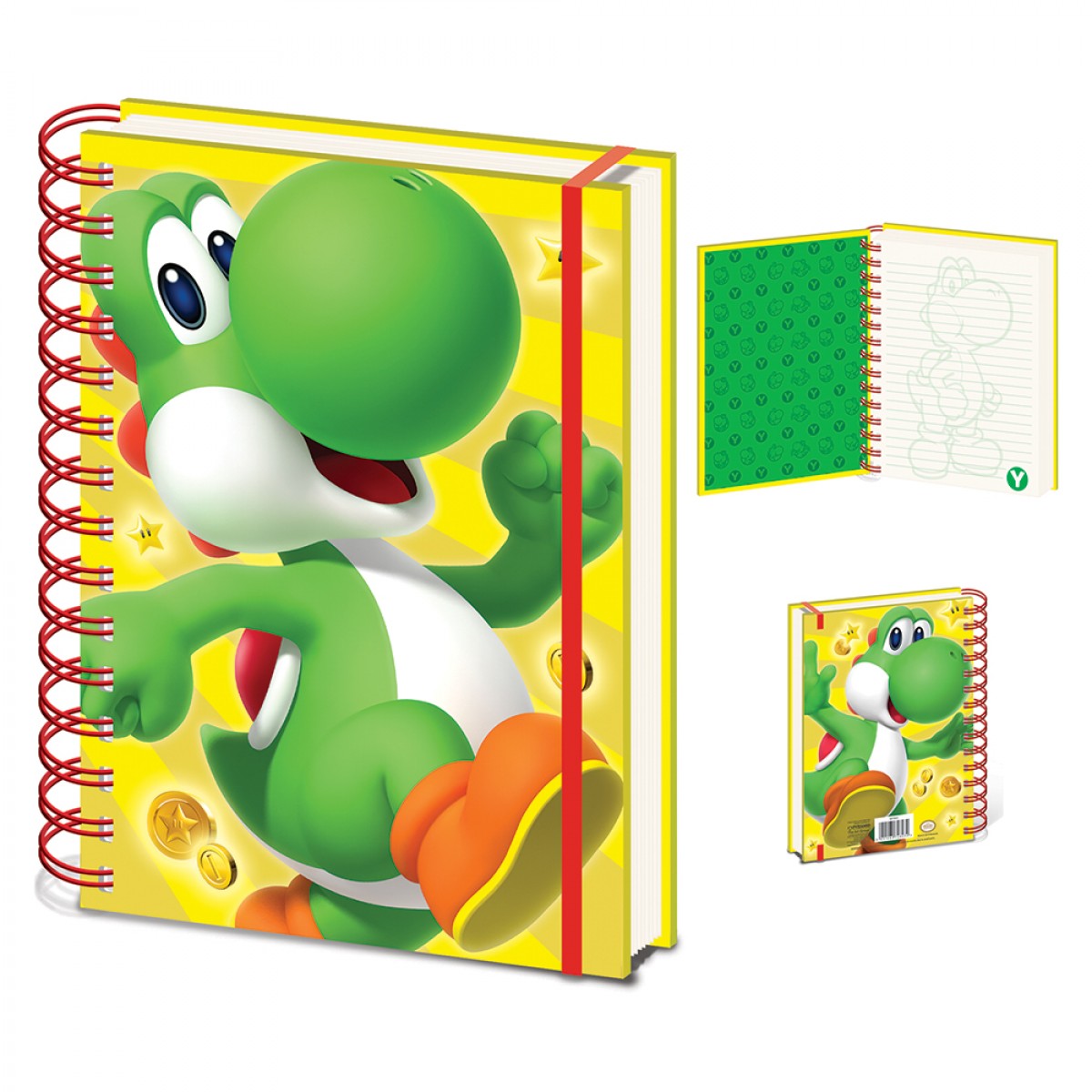 Zápisník Super Mario - Yoshi, A5 / kroužkový