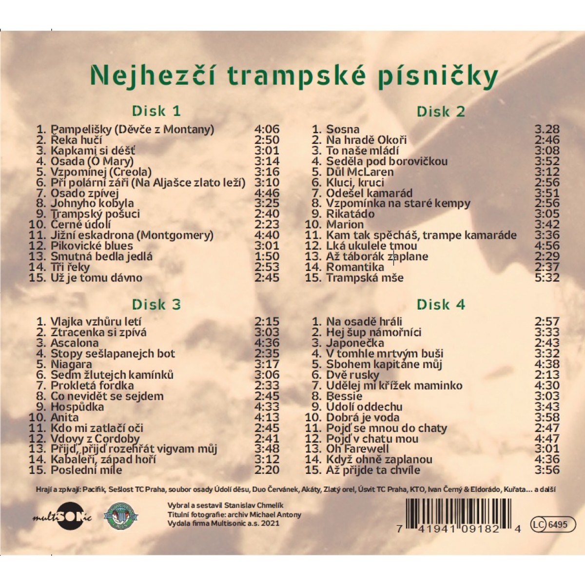 Nejhezčí trampské písničky I.- IV. (4x CD) Nejhezčí trampské písničky I.- IV. (4x CD)