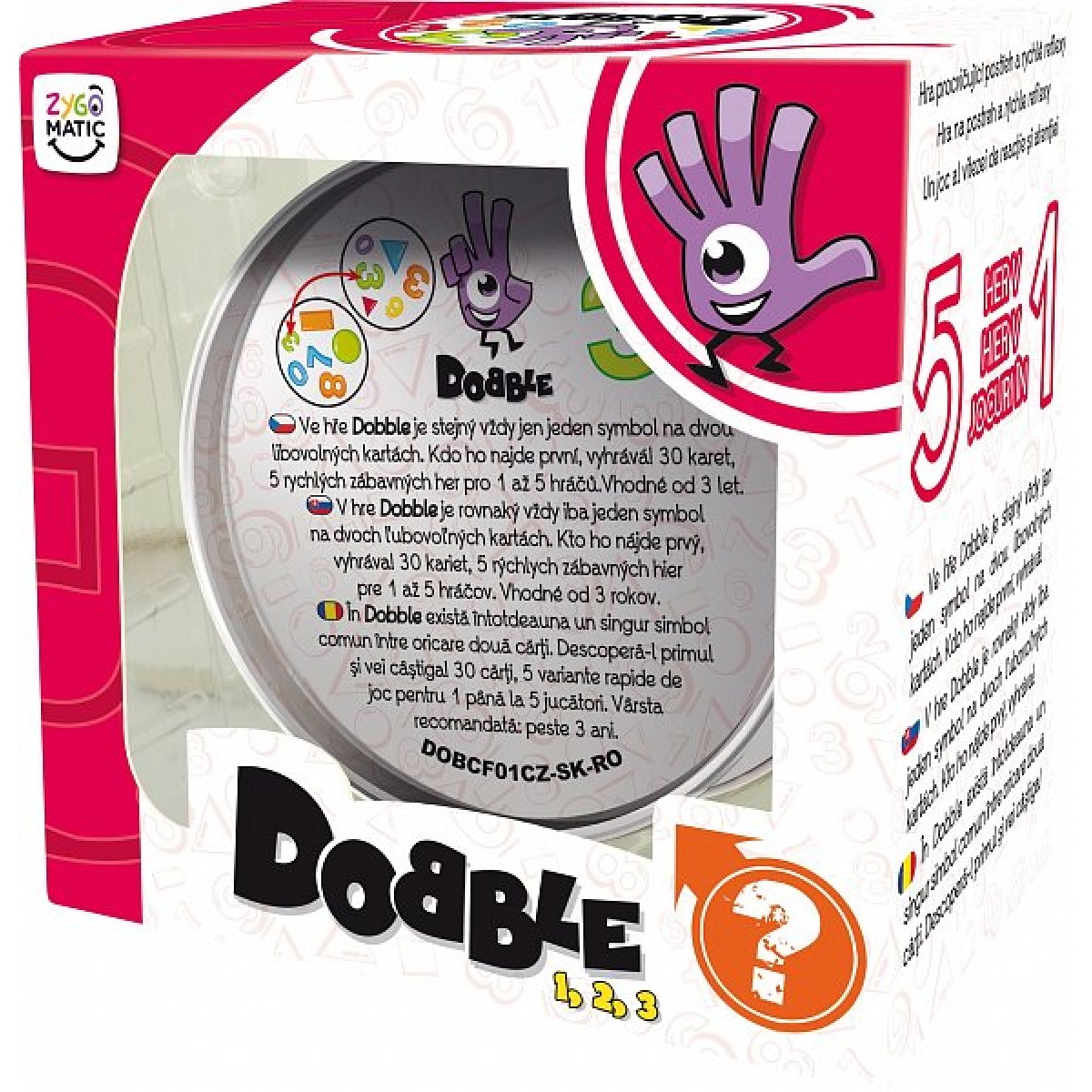 Desková hra - Dobble 1-2-3