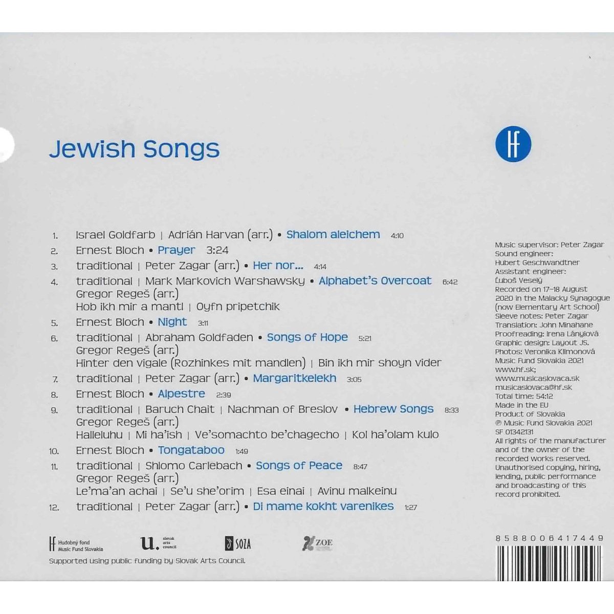 Jewish Songs (židovské piesne)