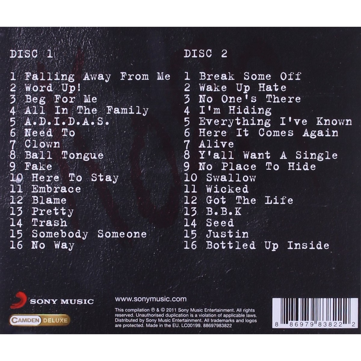 Best of - Falling Away from Me (2x CD)