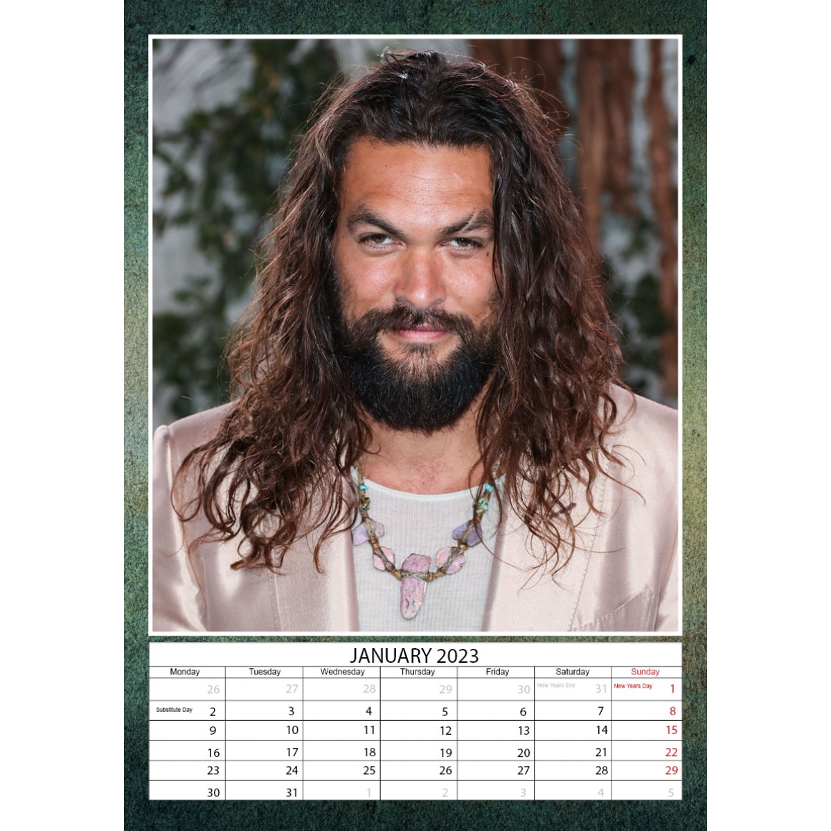 Kalendář 2023 - Jason Momoa / A3