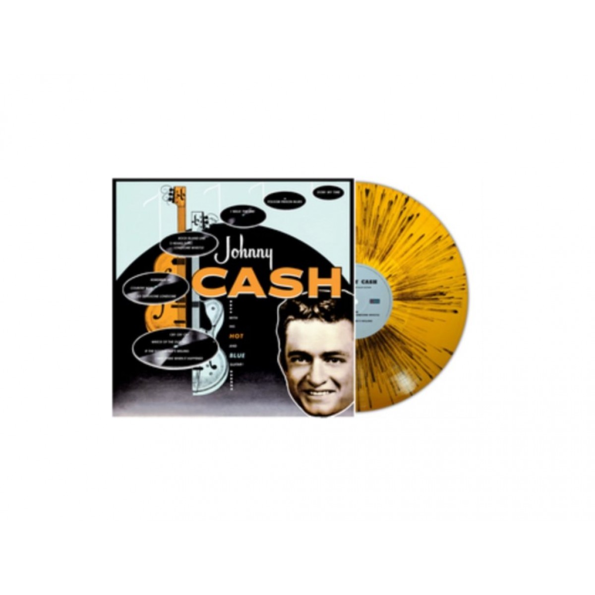 With His Hot And Blue Guitar (Orange / Black Splater)