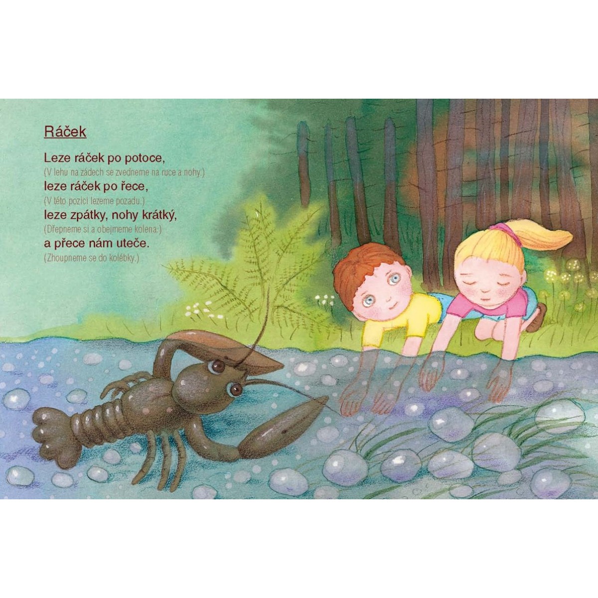 Žába leze po žebříku...