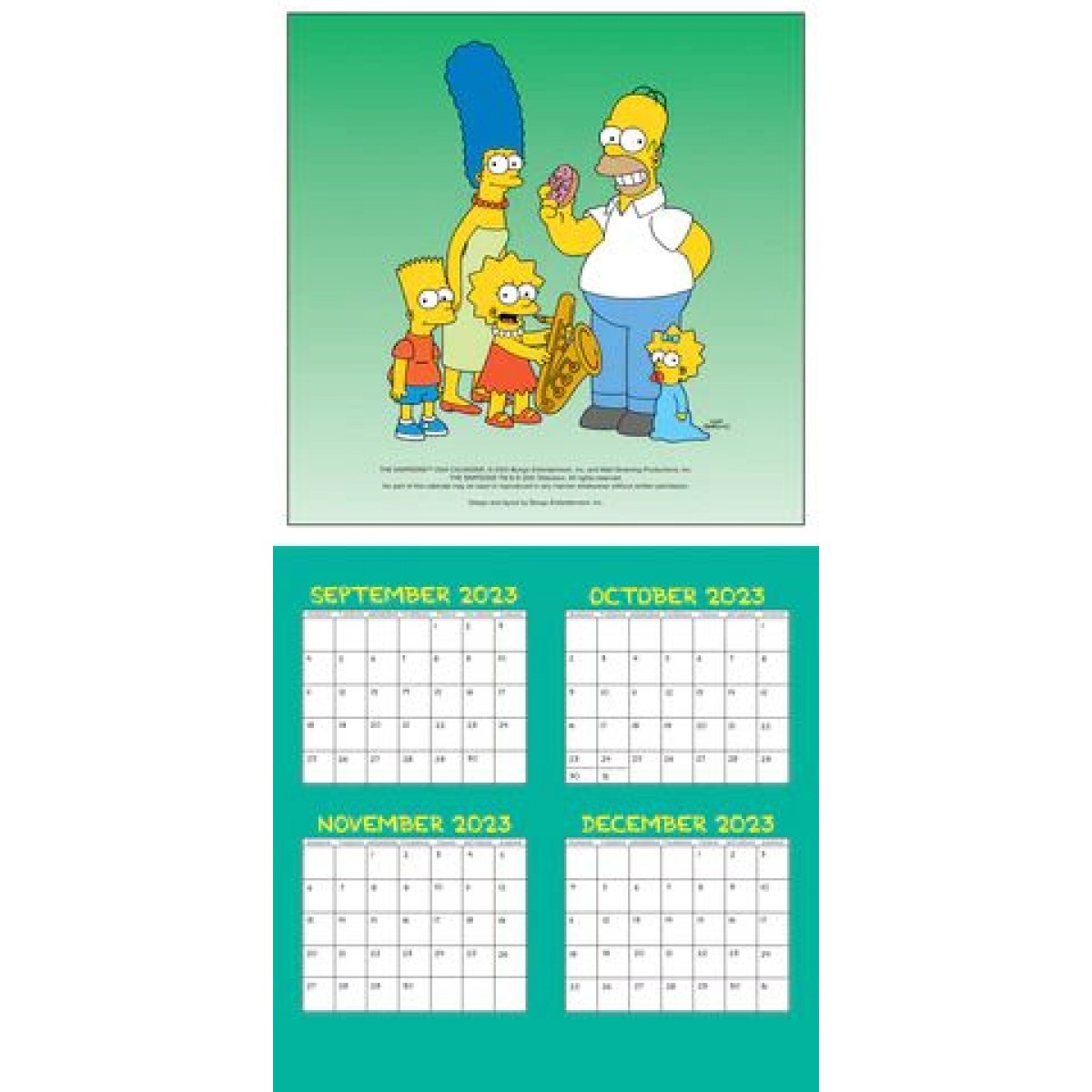 Kalendář 2024 - The Simpsons - Square