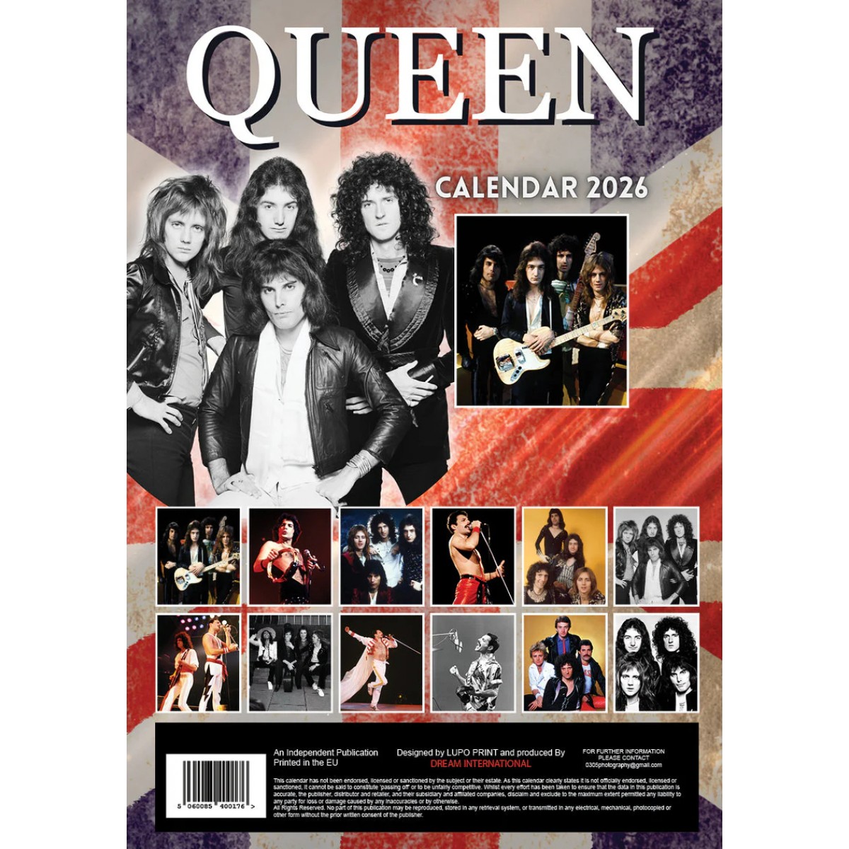 Kalendář 2026 - Queen - A3 Kalendář 2026 - Queen - A3