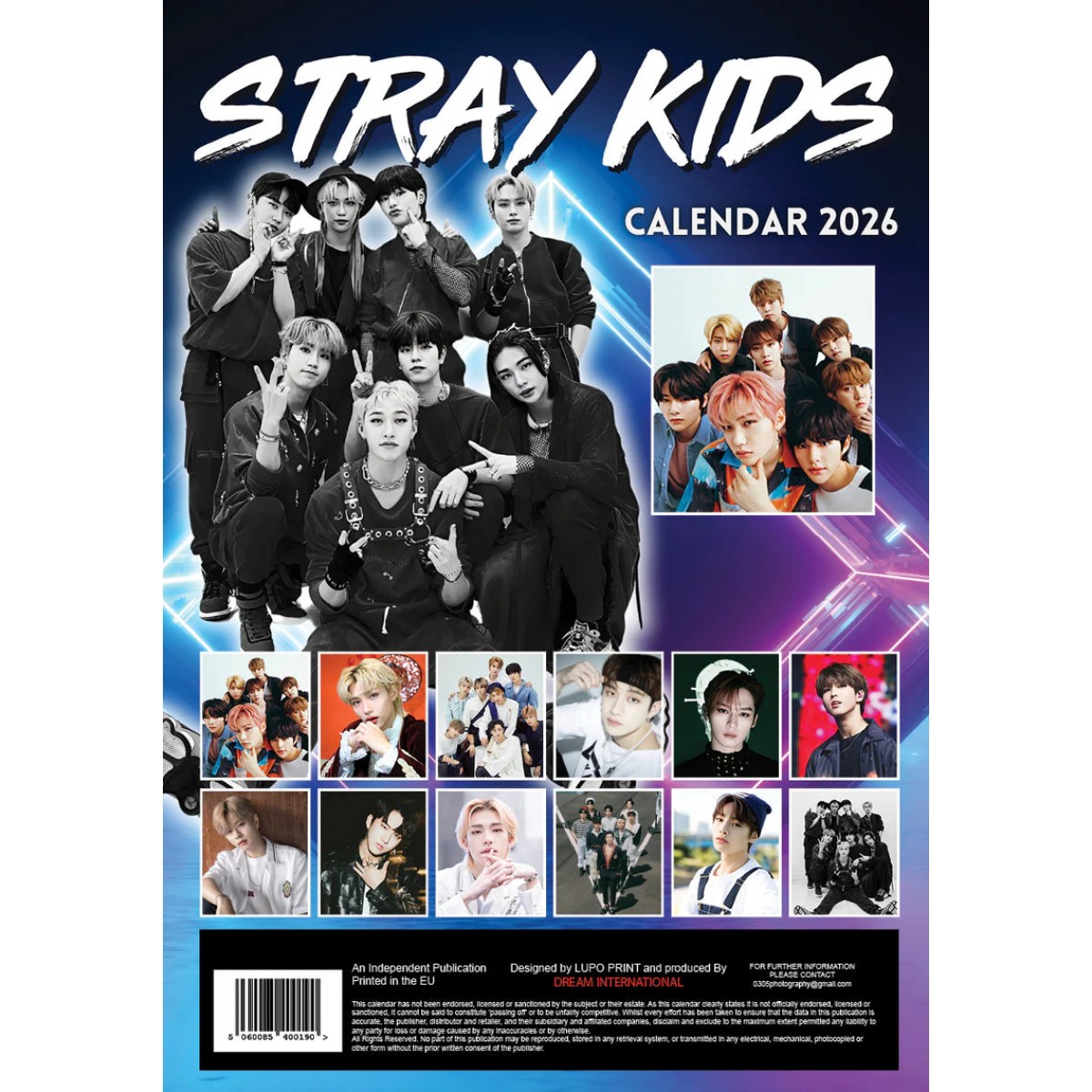 Kalendář 2026 - Stray Kids - A3 Kalendář 2026 - Stray Kids - A3