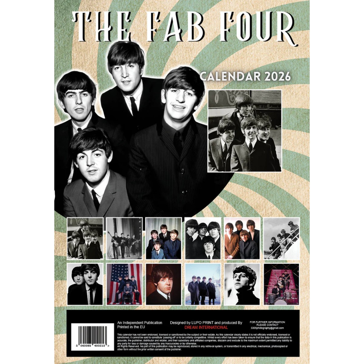 Kalendář 2026 - Beatles - The Fab Four - A3 Kalendář 2026 - Beatles - The Fab Four - A3