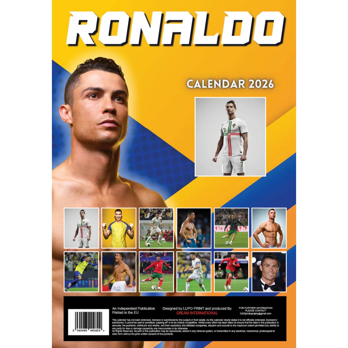 Kalendář 2026 - Ronaldo - A3 Kalendář 2026 - Ronaldo - A3