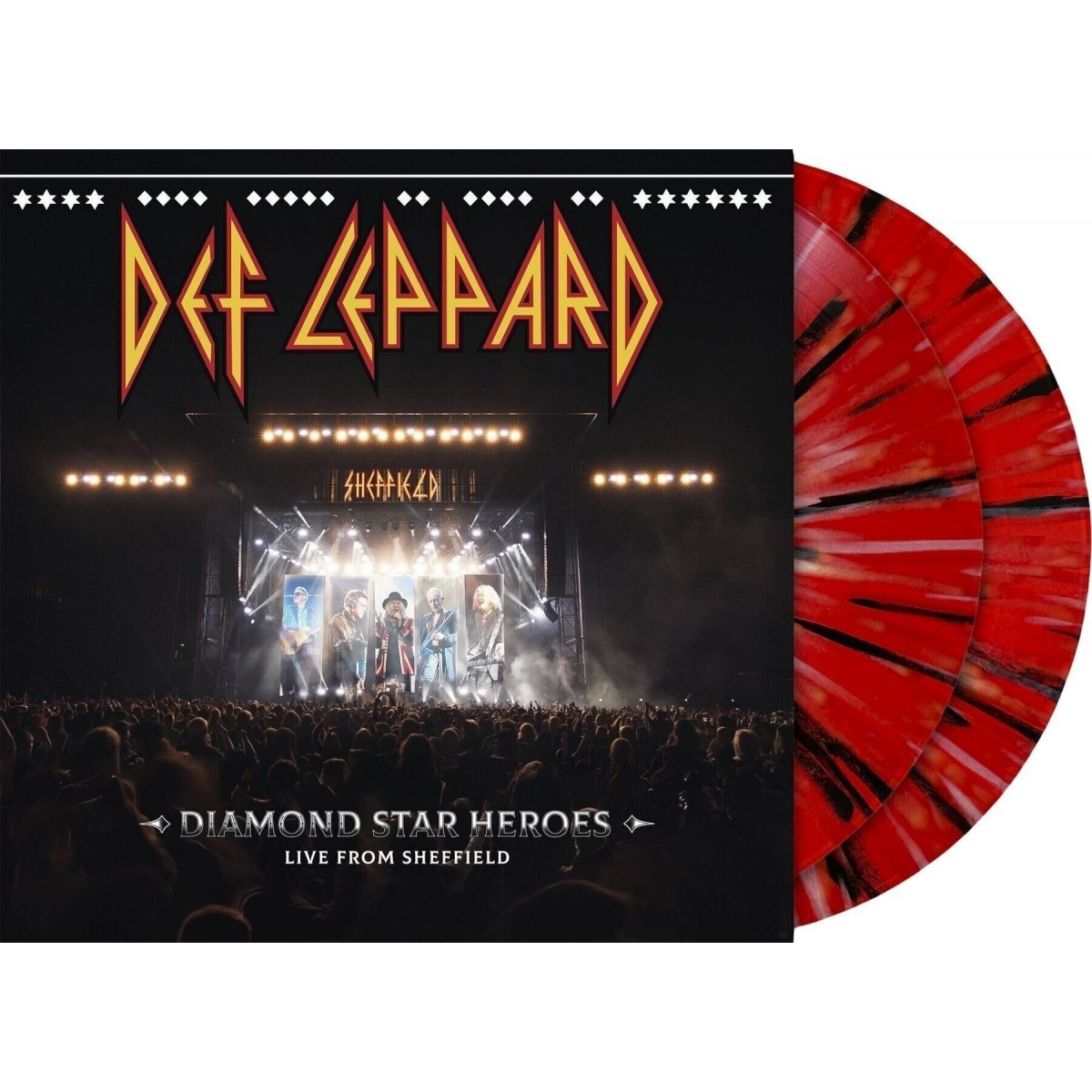 Diamond Star Heroes Live From Sheffield (Black, Red & White Splatter Coloured Vinyl)