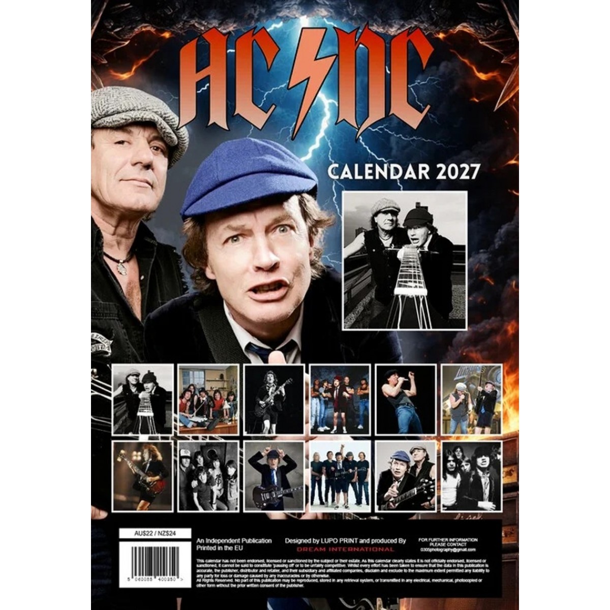 Kalendář 2027 - AC / DC